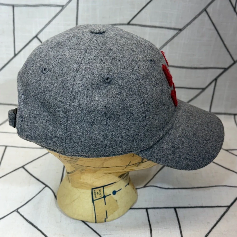 Top of the World Hat Womens OS Grey Oklahoma Sooners OU Love‎ Wool Blend Cap
